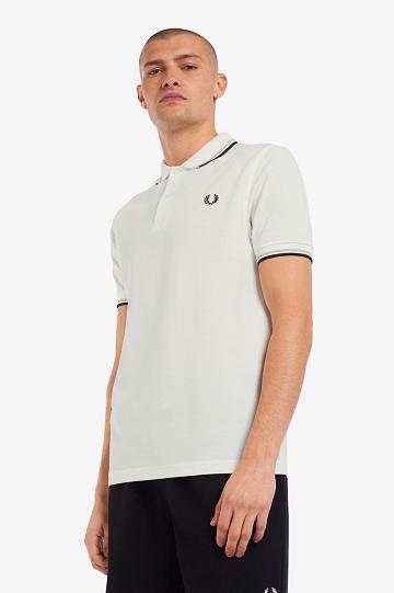 Pánské Polo Triko Fred Perry M3600 Bílé | CZ 1606CTVE